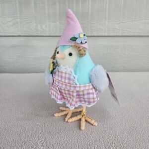 Target Spritz Felt Bird Featherly Friends Easter 2023 Bloom Pink Gingham Flower
